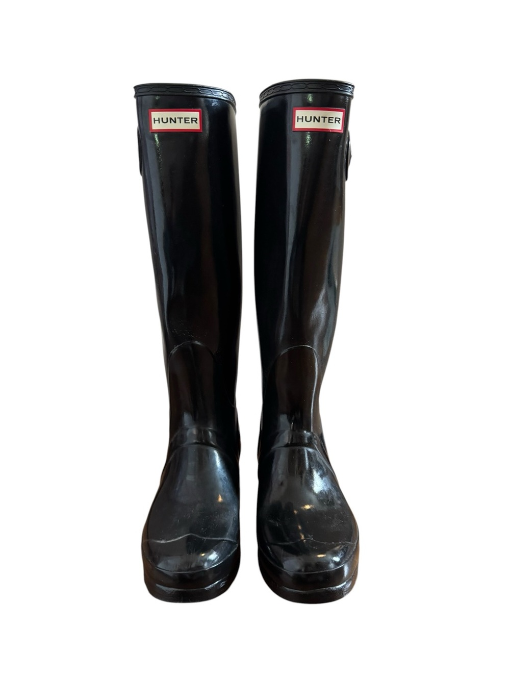 Women’s Hunter Black Tall Rain Boots